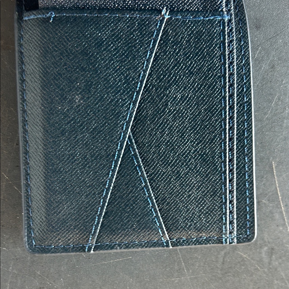 Goyard Navy and White Card Holder - Picture 3 of 4